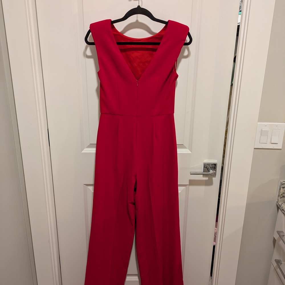 JAYGODFREY Vibrant Red Jumpsuit - Picture 4 of 10